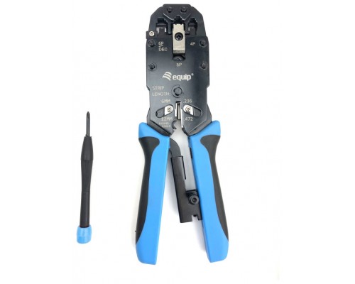 CRIMPADORA PROFESIONAL RJ11-RJ12-RJ45 EQUIP 129409