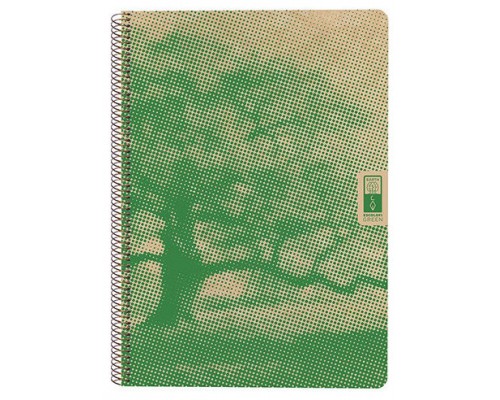 CUADERNO ESPIRAL DIN-A4 RECICLADO FSC 80 HOJAS 80G. CUADRÍCULA 5X5. 4 ELEMENTS - EARTH ESCOLOFI 130100400 (MIN5) (Espera 4 dias)