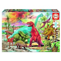 PUZZLE INFANTIL 100 DINOSAURIOS DE 6-8 AÑOS EDUCA BORRAS 13179 (Espera 4 dias)