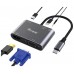 EQUIP ADAPTADOR USB-C 5IN1 HDMI 4K  VGA  USB 3.0 TIPO A + USB-C CARGA 100W