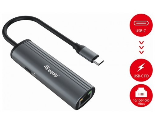 ADAPTADOR USB-C EQUIP 133486 A 1xUSB-C PD 100W 1x1Gb