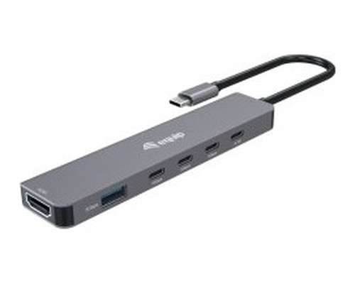 DOCKING USB-C 6-EN-1 EQUIP 133500 A 1xHDMI 4K 4xUSB-C-SX9 DOCKING USB-C 6-EN-1 EQUIP 133500 A 1xHDMI 4K 4xUSB-C