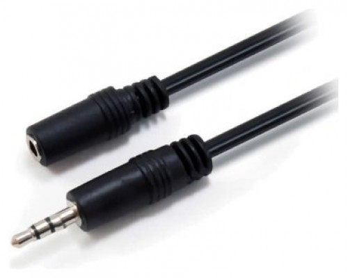 CABLE AUDIO MINI JACK 3.5MM MACHO-HEMBRA 2.5METROS