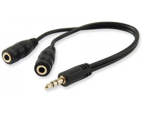 CABLE AUDIO MINI JACK 3.5MM MACHO A 2  JACK 3.5MM