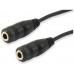 CABLE AUDIO MINI JACK 3.5MM MACHO A 2 JACK 3.5MM