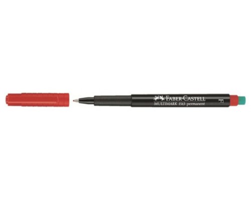 MARCADOR PERMANENTE MULTIMARK PUNTA FINA ROJO FABER CASTELL 151321 (MIN10) (Espera 4 dias)