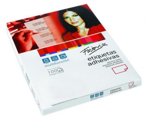 CAJA 100 HOJAS ETIQUETAS ADHESIVAS ILC BLANCA 38X21,2 FABRISA 15292 (Espera 4 dias)