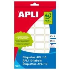 APLI 01639 etiqueta autoadhesiva Rectángulo Permanente Blanco 420 pieza(s) (Espera 4 dias)