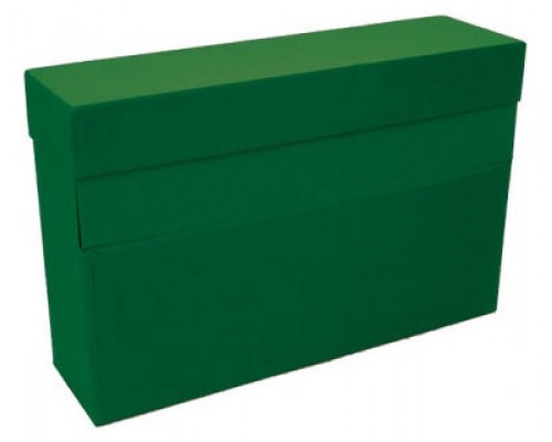 CAJA TRANSFERENCIA A4 CARTON FORRADO EN GELTEX (35X25,5X 11 CM) VERDE MARIOLA 1675VE (Espera 4 dias)