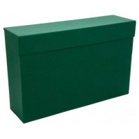 CAJA TRANSFERENCIA FOLIO CARTON FORRADO EN GELTEX (39X25,5 X11 CM) VERDE MARIOLA 1685VE (Espera 4 dias)