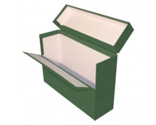 CAJA TRANSFERENCIA FOLIO DOBLE LOMO CARTON FORRADO EN GELTEX (39X25,5X20 CM) VERDE MARIOLA 1689VE (Espera 4 dias)