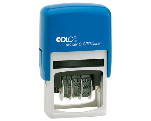 SELLO DE ENTINAJE S 220 4MM ESPA&Ntilde;OL AZUL/AZUL COLOP 136429 (Espera 4 dias)