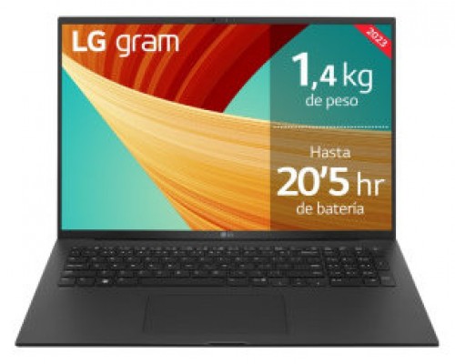 LG 17Z90R i7-1360P Portátil 43,2 cm (17") WQXGA Intel® Core™ i7 32 GB LPDDR5-SDRAM 1 TB SSD NVIDIA GeForce RTX 3050 Wi-Fi 6 (802.11ax) Windows 11 Home Negro (Espera 4 dias)