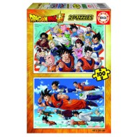 PUZZLE 2x100 DRAGON BALL DE 6-8 AÑOS EDUCA BORRAS 18214 (Espera 4 dias)