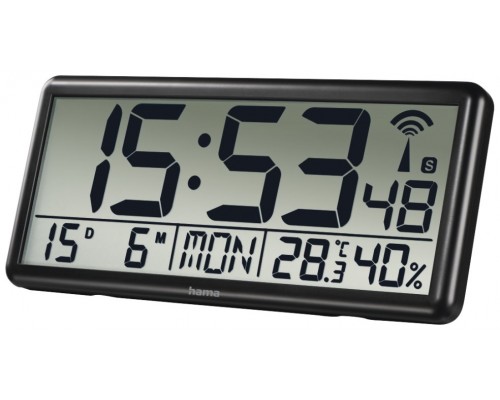 HAMA Home Reloj de Pared Jumbo Negro