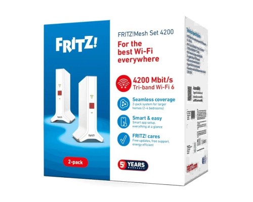 Fritz!Repeater Mesh Set 4200 2-pk WiFi6