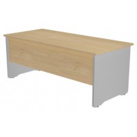 MESA DE OFICINA SERIE WORK 180X80 ALUMINIO/ROBLE ROCADA 2003AB08V24 (Espera 4 dias)