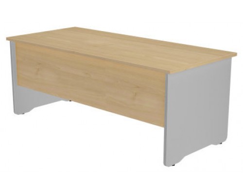 MESA DE OFICINA SERIE WORK 180X80 ALUMINIO/ROBLE ROCADA 2003AB08V24 (Espera 4 dias)