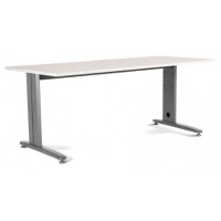 MESA DE OFICINA SERIE METAL 200X80 GRIS / BLANCO ROCADA 2004AC04 (Espera 4 dias)