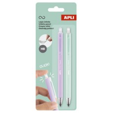 PACK 2 LAPICES RETRACTIL INFINITO LILA/VERDE APLI 20065 (Espera 4 dias)-SX4 PACK 2 LAPICES RETRACTIL INFINITO LILA/VERDE APLI 20065 (Espera 4 dias)