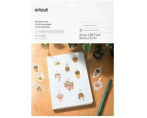 CRICUT PRINTABLE VINYL A4 - 12 (Espera 4 dias)