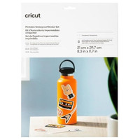 CRICUT STICKER SET WATER PROOF A4 - 6 SHEETS (TRANSPARENT) (Espera 4 dias)