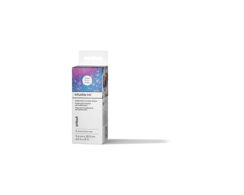 CRICUT INFUSIBLE INK TRANSFER SHEETS 2-PACK (WATERCOLOR SPLASH) - IDEAL SIZE FOR MUGPRESS (Espera 4 dias)