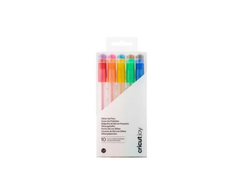 CRICUT JOY GLITTER GEL PENS 10-PACK (RAINBOW + PINK, BROWN, BLACK) (Espera 4 dias)