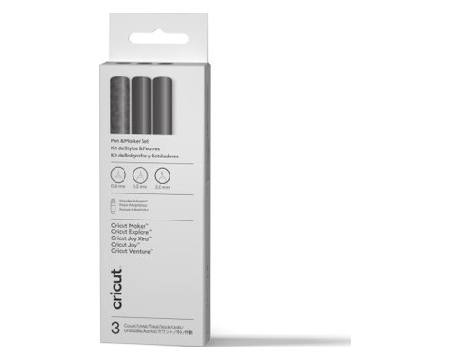 CRICUT SET DE BOLÍGRAFOS MULTI DE COLOR NEGRO (3 UDS.) + ADAPTADOR (Espera 4 dias)-SX4 CRICUT SET DE BOLÍGRAFOS MULTI DE COLOR NEGRO (3 UDS.) + ADAPTADOR (Espera 4 dias)