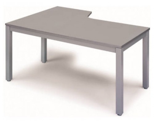 MESA DE OFICINA SERIE EXECUTIVE FORMA L DERECHA 160X120 GRIS / GRIS ROCADA 2051AD02 (Espera 4 dias)