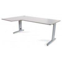 MESA DE OFICINA SERIE METAL FORMA L IZQUIERDA 180X120 GRIS / GRIS  ROCADA 2054AC02 (Espera 4 dias)