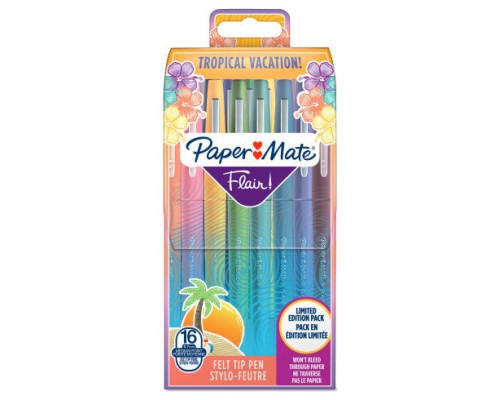 PACK 16 ROTULADORES FLAIR ORIGINAL TROPICAL PAPER MATE 2061396 (Espera 4 dias)