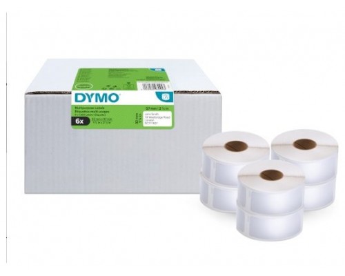 DYMO Etiqueta LW Multipack multipurpose 32X57mm-VALUE PACK (6 Rollos)