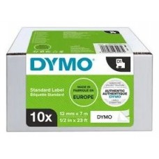 MULTIPACK 10 CINTAS DYMO D1 12MMX7M NEGRO/BLANCO DYMO 2093097 (Espera 4 dias)