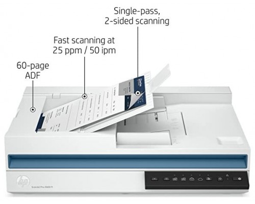HP Escaner documental ScanJet Pro 2600 f1