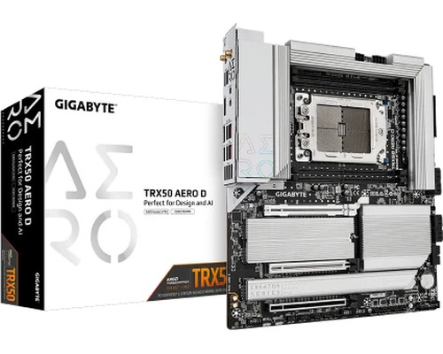 PLACA GIGABYTE TRX50 AERO D,AMD,STR5,TRX50,4DDR5,1TB,DP,8SATA6+4M.2,1LAN10GB+1LAN2.5GB110GB+WIF7+BT5.3,10USB3.2,E-ATX (Espera 4 dias)