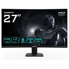 MONITOR GIGABYTE 27" GS27FC2,CURVO,VA 1500R,1920X1080 (FHD),0.31PP,3000:1,1MS,240HZ,2HDMI+1DP (Espera 4 dias)