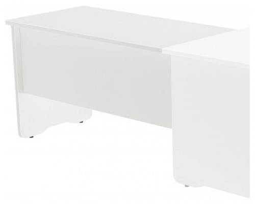 ALA PARA MESA DE OFICINA SERIE WORK 100X60 BLANCO / BLANCO ROCADA 2102AW04 (Espera 4 dias)