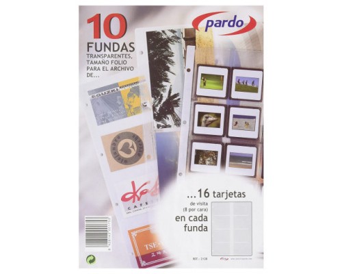 RECAMBIO DE 10 FUNDAS CON 16 TARJETAS POR FUNDA PARDO 212800 (Espera 4 dias)