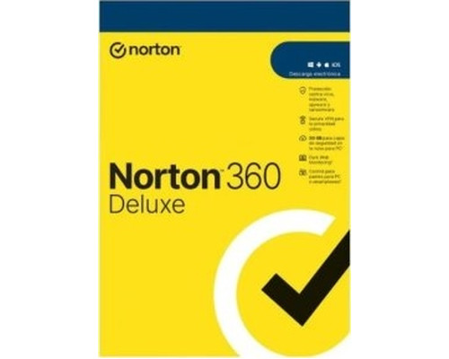 NORTON 360 DELUXE 50GB ES 1 USER 5 DEVICE 12MO ATTACH-SX5 NORTON 360 DELUXE 50GB ES 1 USER 5 DEVICE 12MO ATTACH