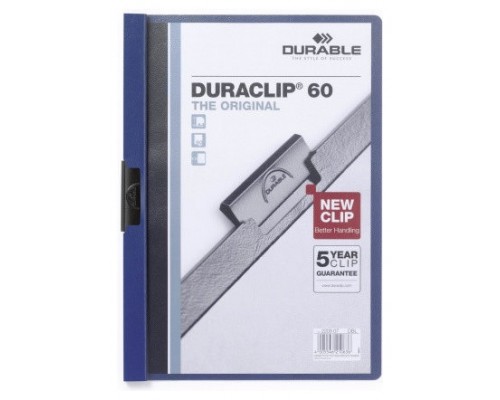 DOSSIER CON CLIP 60 H A4 AZUL OSCURO DURABLE 2209-07 (MIN25) (Espera 4 dias)