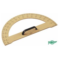 SEMICIRCULO 34 CMS. PLASTICO IMITACIÓN MADERA PARA PIZARRA DOBLE GRADUADO FAIBO 231 (Espera 4 dias)