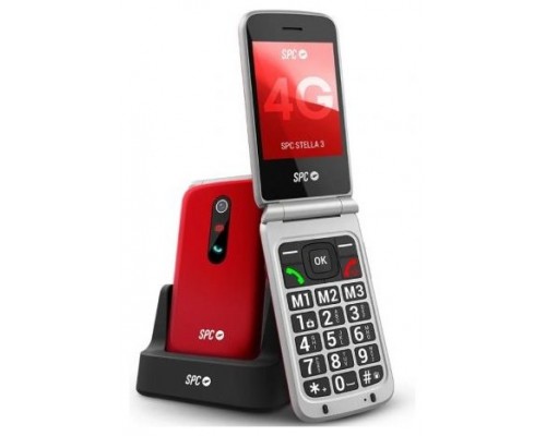 SPC 2339N Movil Stella 3 4G BT FM + Dock Rojo