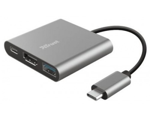 TRUST DALYX 3-IN-1 USB-C ADAPTER (Espera 4 dias)