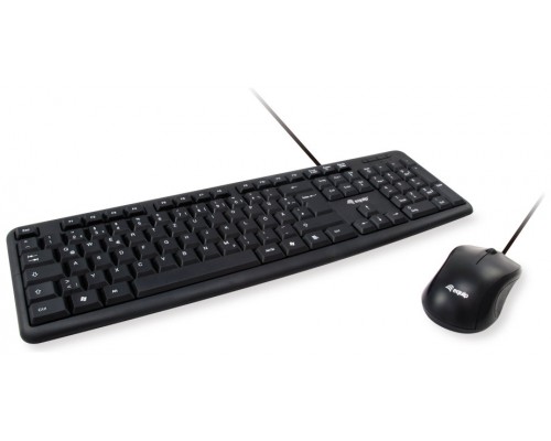 TECLADO Y MOUSE EQUIP LIFE USB  PORTUGUES COLOR NEGRO