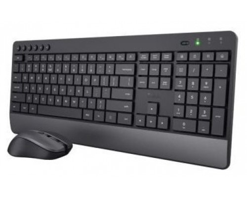 TECLADO Y MOUSE TRUST WIRELESS TREZO CON TECLAS