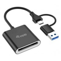 CARD READER EXTERNO EQUIP USB 3.2 DOBLE CONEXION USB-A
