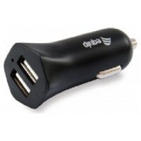 CARGADOR DE COCHE EQUIP 5V 2xUSB  12/24V 12W