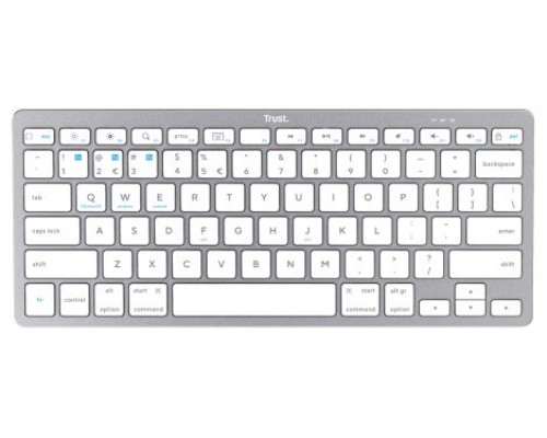 TECLADO TRUST BASICS BLUETOOTH ULTRAFINO PARA PC,