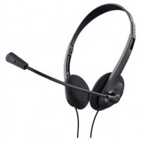 AURICULAR TRUST CON MICROFONO BASIC CHAT PC 3.5 NEGRO